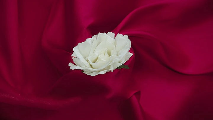 Mikado Satin Twill Fabric – Thick Poly-Cotton, 150cm Wide, Sold by the Meter – For Wedding Gowns, Formal Wear & Children's Clothing