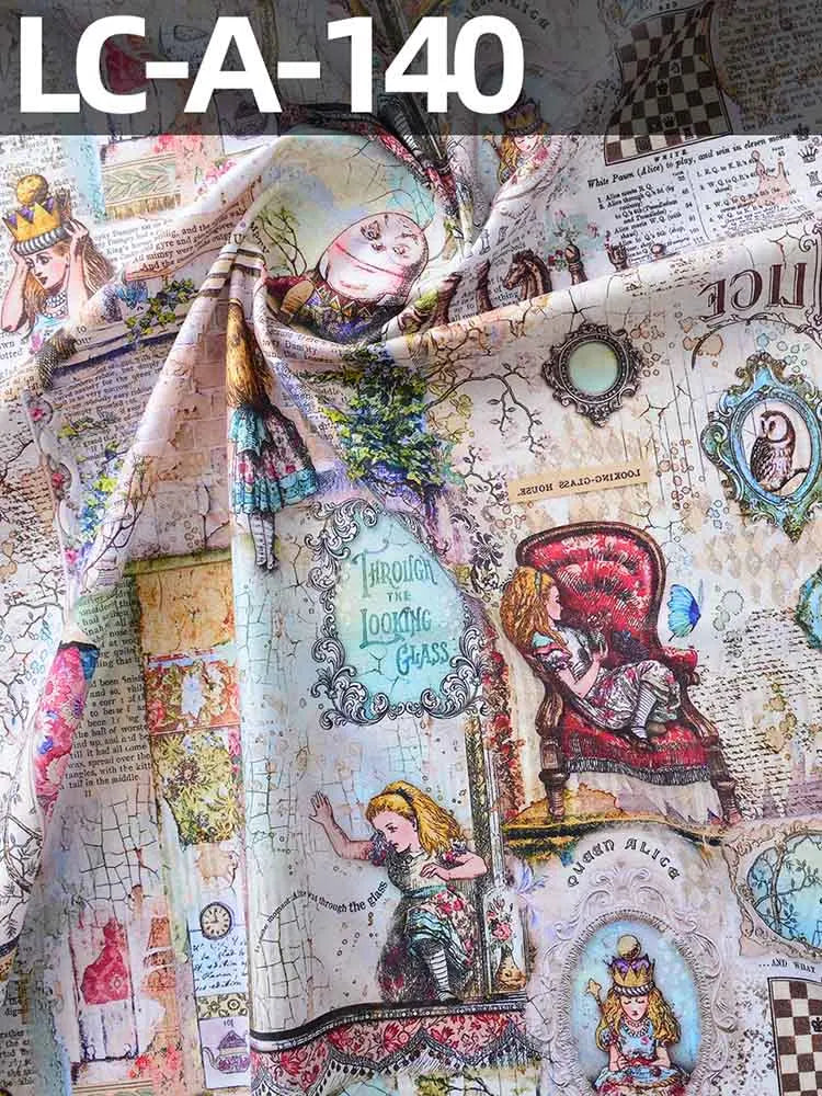 Vintage Newspaper & Map Digital Print 100% Cotton Fabric – 110cm Wide, Sold by the Half Meter