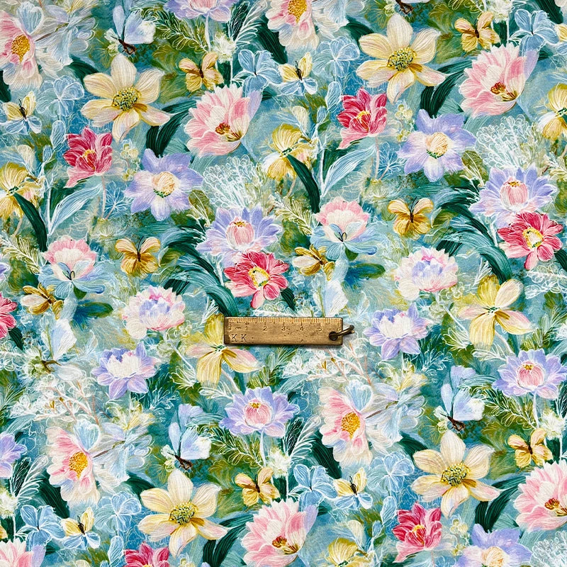 Chinese Style Printed 100% Cotton Poplin Fabric – 150cm Wide, Sold by the Meter for Quilting, Clothing & DIY
