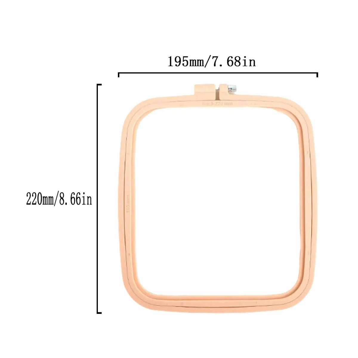 Square Plastic Embroidery Hoop – 6 Colors