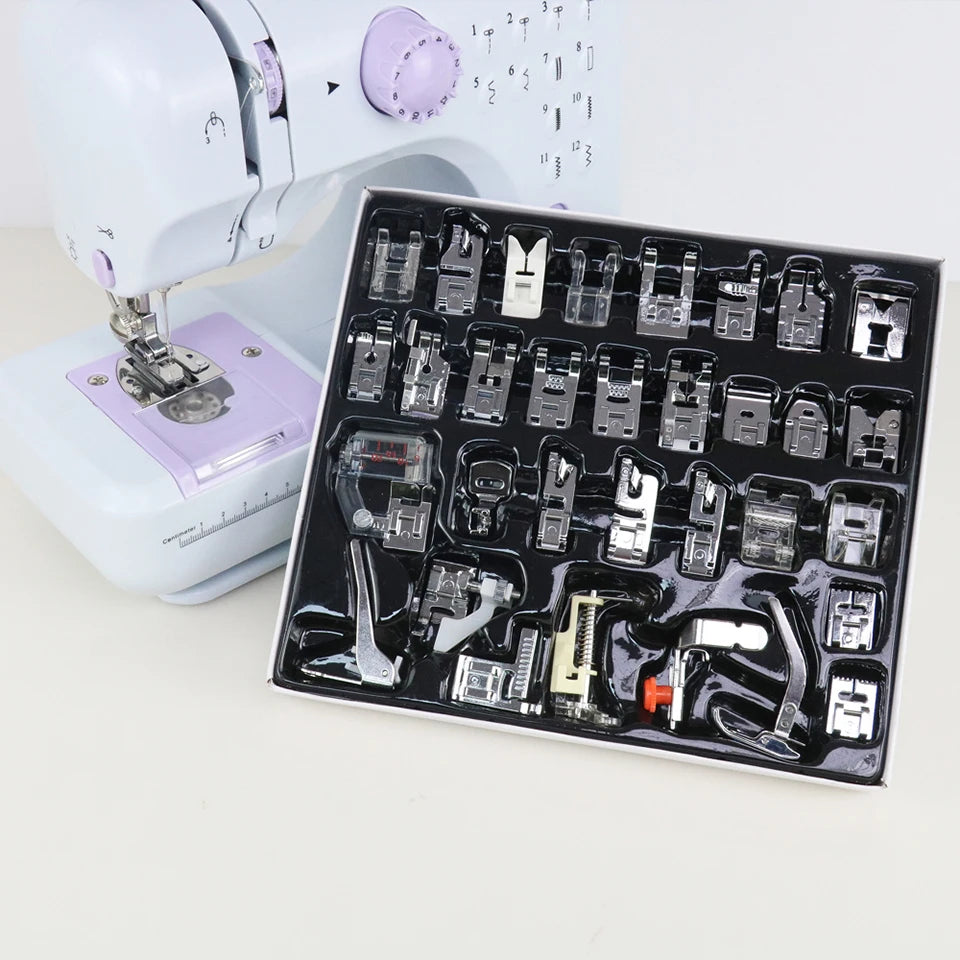 Sewing Machine Presser Foot Kit – 32 to 72 Pieces, Fits Brother, Singer, Janome & More