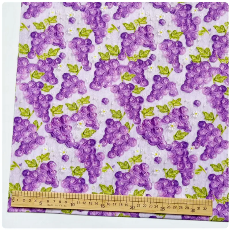 Strawberry Watermelon Print Pure Cotton Fabric For Making Shirts Dress Handmade Baby Clothing, T85
