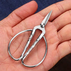 Tijeras de coser retro mini — Cortahílos de acero inoxidable vintage en 6 acabados