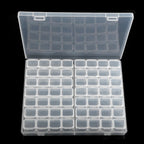 1 ud. Caja de almacenamiento de plástico con 28/32/48/56/64 compartimentos, organizador de accesorios de joyería, abalorios y cuentas para pintura de diamante DIY