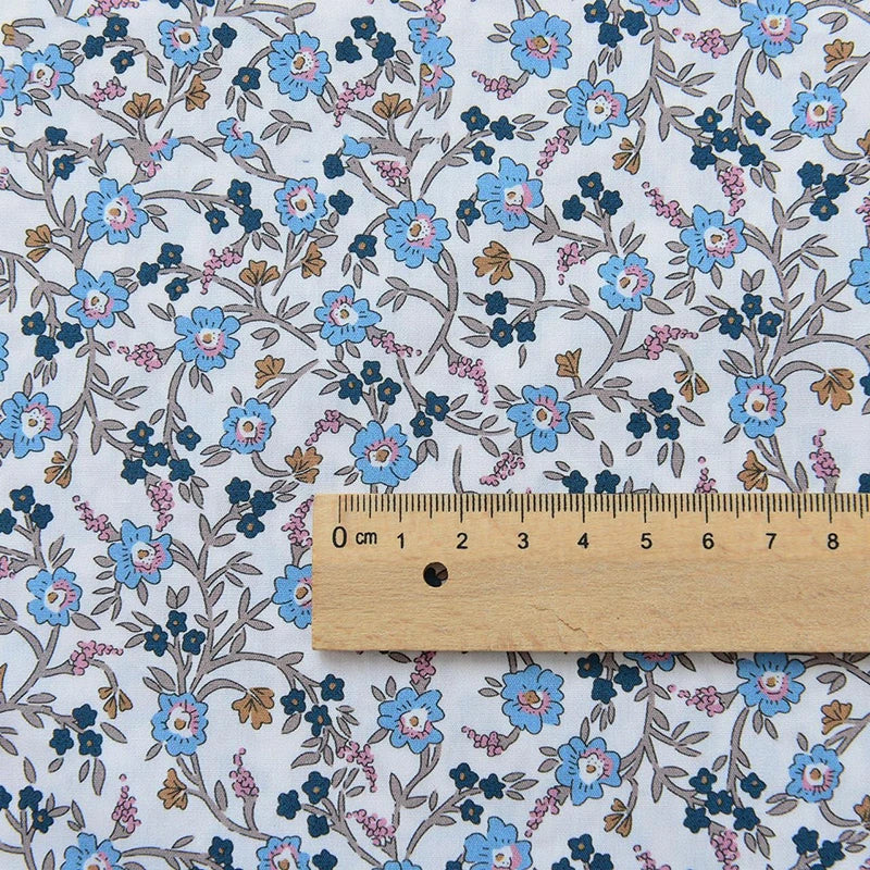 100% Cotton Poplin Floral Fabric – 50S Digital Print | 145 cm Wide | Dresses, Shirts & Pajamas
