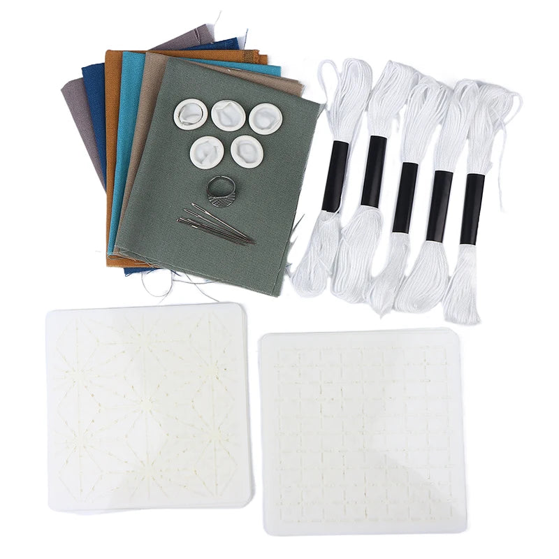 PET Embroidery & Quilting Stencil Templates – Reusable Pattern Stencils for Fabric Crafts (8 or 12 pcs)
