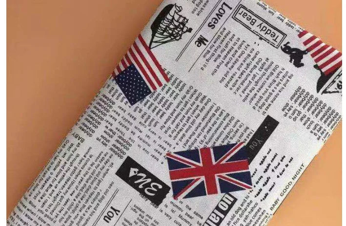 Printed Linen Cotton Fabric – Breathable Canvas Cloth for Quilting, Bags & Crafts (150cm Wide, Sold by the Meter)