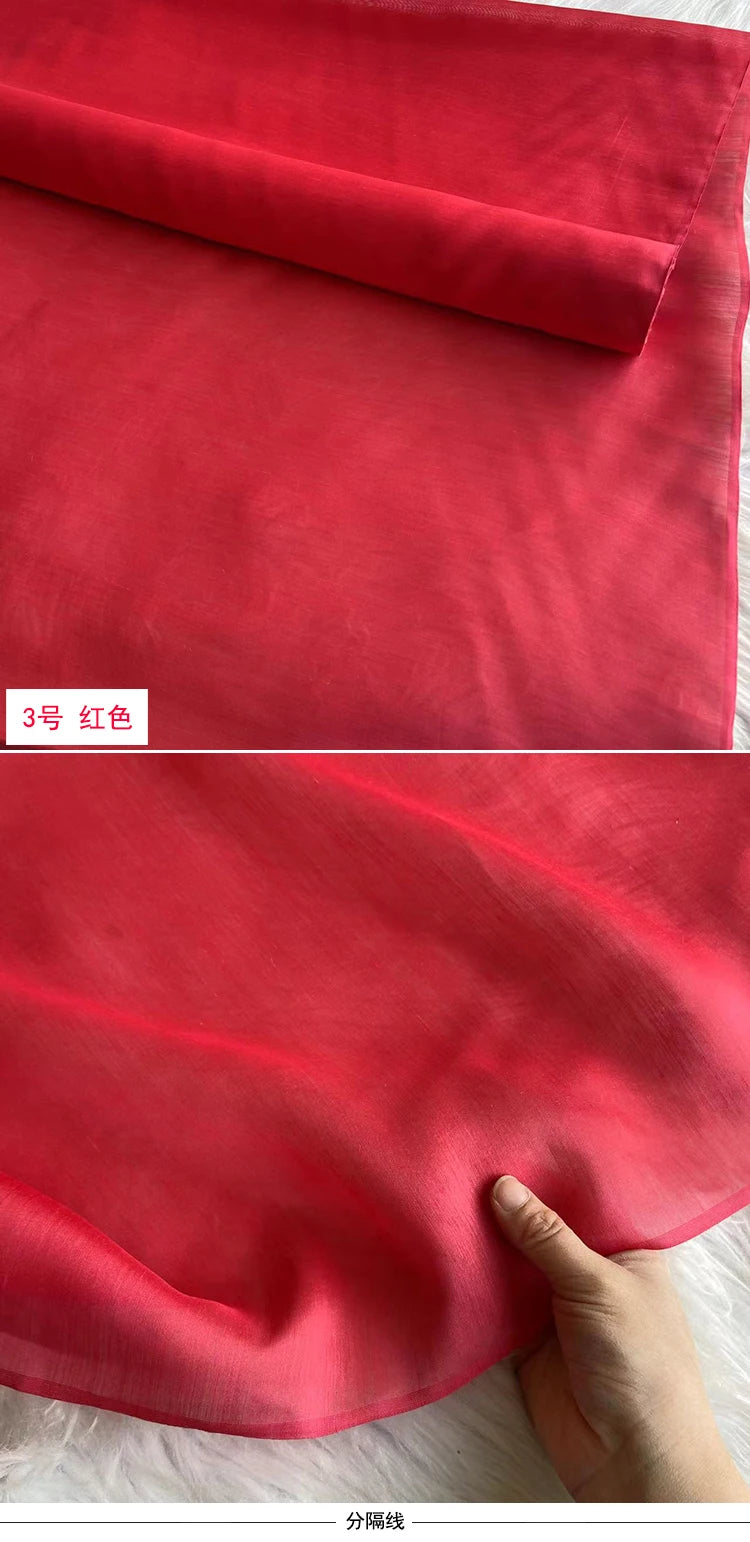 Mulberry Silk & Linen Blend Fabric by the Meter | 138cm Wide | 13 Momme