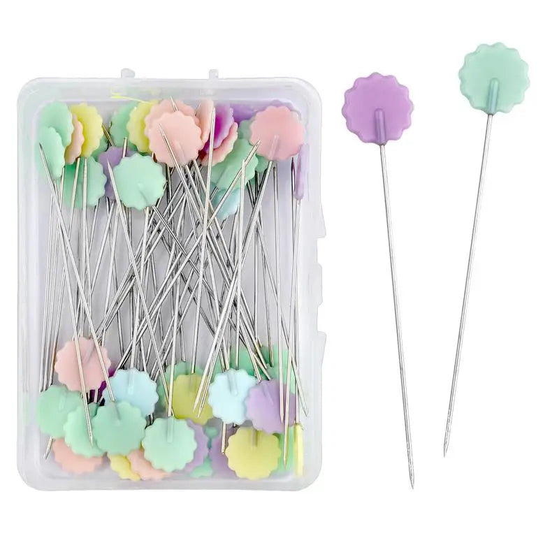 Nickel-Plated Dressmaking Pins for Sewing & Patchwork – 50 or 100 Pcs