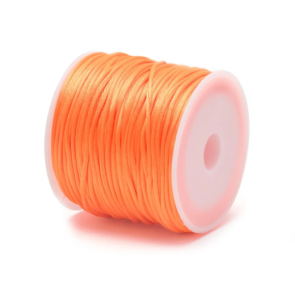 Cordón de cola de ratón satinado de 1,5 mm – Nylon, 24 yardas (22 m)