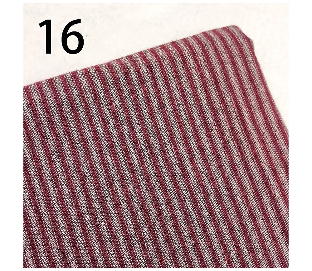 Yarn-Dyed Striped Plaid Cotton Quilting Fabric – 55" Wide, Multiple Cut Sizes | Patchwork & Tilda Crafts