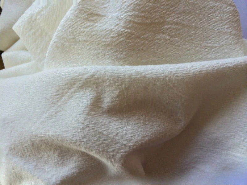 Cotton Linen Crepe Fabric – 137cm Wide | Skin-Texture Weave for Clothing, Curtains & Home Décor