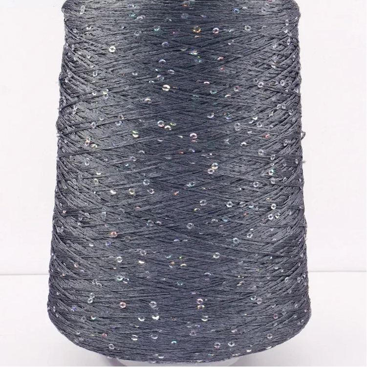 500G Hilo Fantasía de Lentejuelas Brillantes – Para Tejer a Mano y Ganchillo | Lentejuela de 3mm | 25 Colores