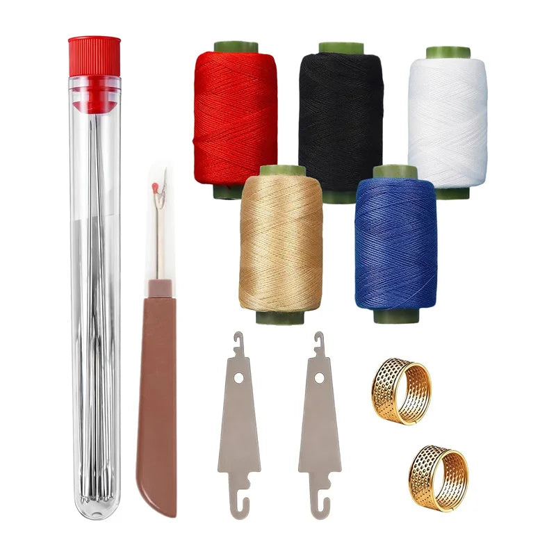 Kit de 40 Agujas de Coser e Hilos – Agujas de Ojo Grande con Dedal y Descosedor