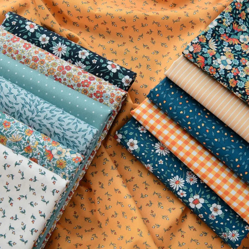 Printed Cotton Poplin Fabric By the Meter – Soft Breathable 100% Cotton for Quilting, Clothing & DIY