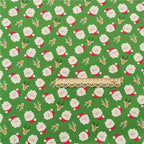 Christmas Twill Cotton Fabric – Santa, Trees & Holiday Prints, 0.5m x 1.6m