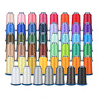 Kit de hilos de poliéster para bordar, 100 colores, 40WT, carretes de 4000m para máquinas de coser y bordar