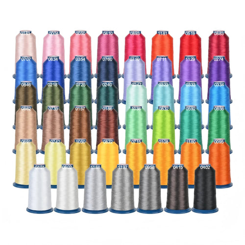 100 Colors Polyester Embroidery Thread Kit 40WT 4000m Spools for Embroidery & Sewing Machines