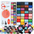 64-Roll Sewing Thread Kit with Scissors, Needles, Crochet Hook & Tape Measure