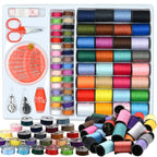 64-Roll Sewing Thread Kit with Scissors, Needles, Crochet Hook & Tape Measure