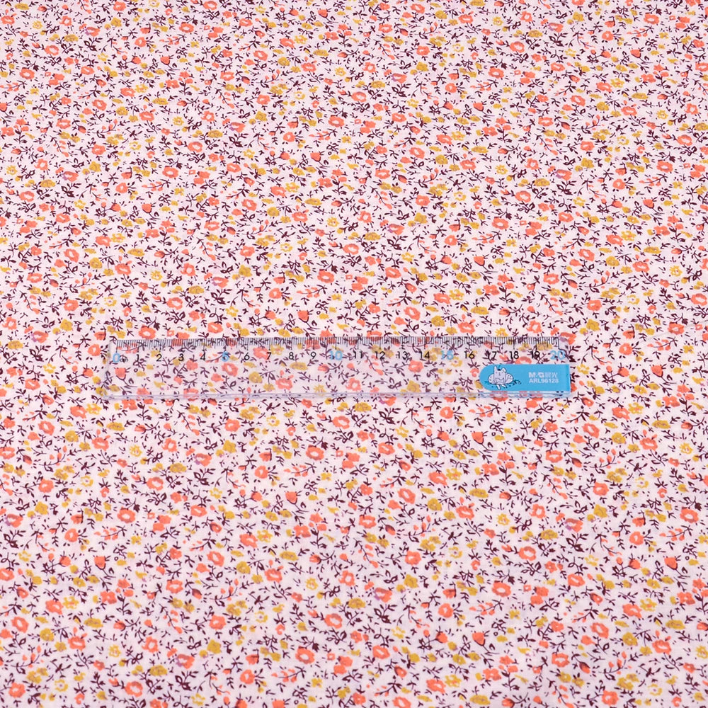 Floral Print 100% Cotton Quilting Fabric – 150cm Wide, 90g/m² | Patchwork, Baby Sewing & DIY Crafts