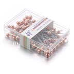 100-Piece Color Ball Head Sewing Pins — Stainless Steel Quilting & Fabric Pins