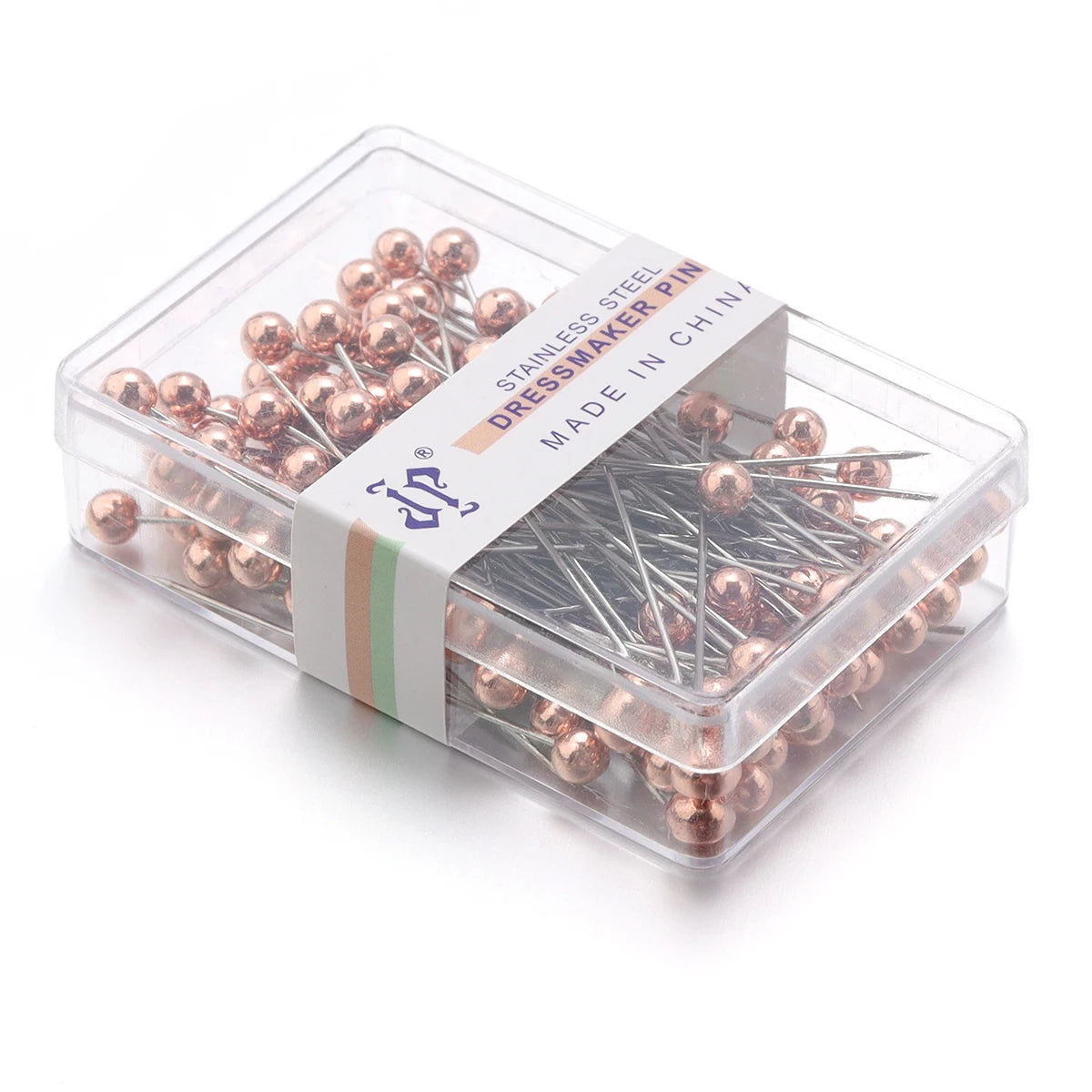 100-Piece Color Ball Head Sewing Pins — Stainless Steel Quilting & Fabric Pins