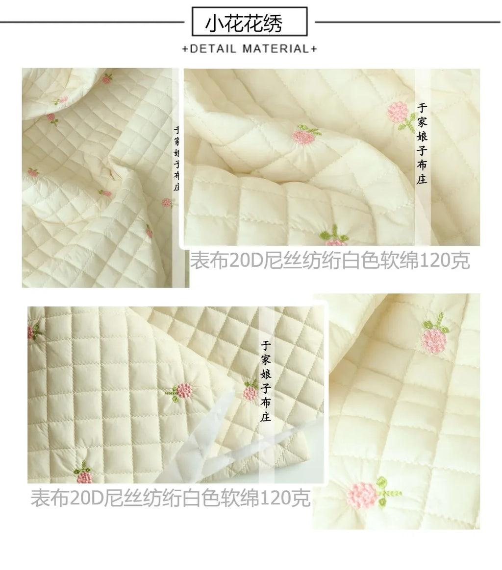 Printed Quilted Cotton Fabric – 135x50cm, Jacket Lining & Autumn Winter Sewing Fabric