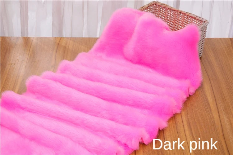 Faux Fur Plush Fabric – Thick 100% Polyester, 180cm Wide, Sold by the Meter – For Coats, Bags, Scarves & Winter Crafts