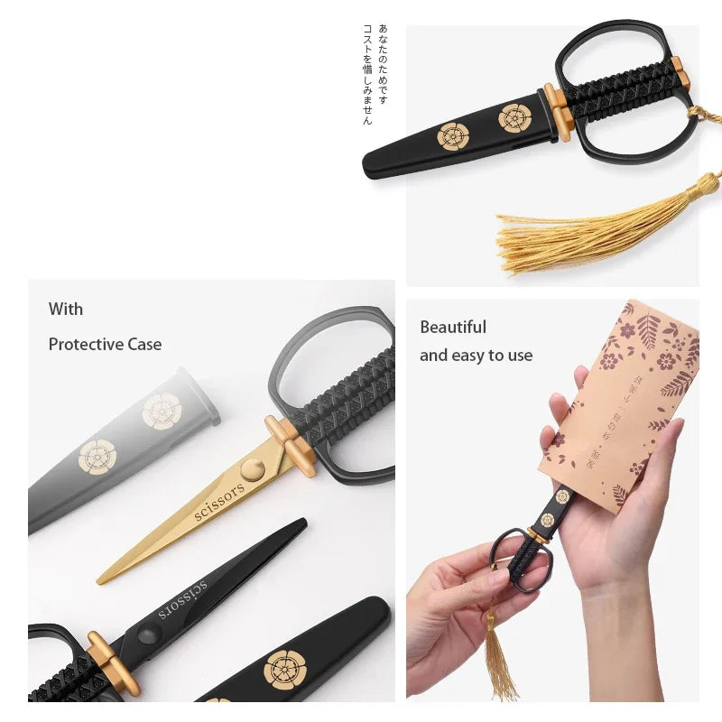 M219 Vintage Stainless Steel Embroidery Scissors – Silvery, Golden & Black