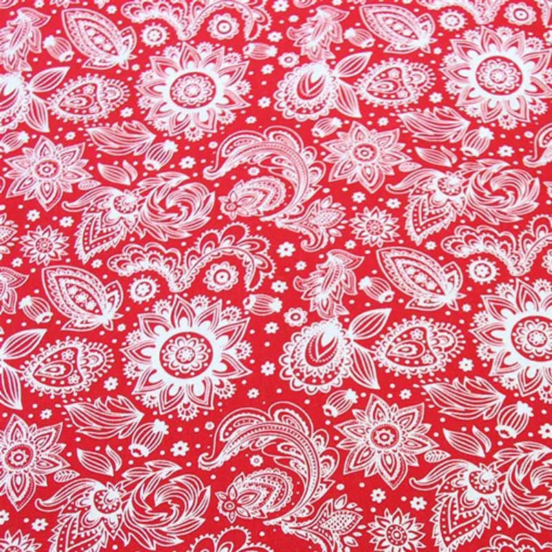 Floral Printed 100% Cotton Twill Fabric – 63" Wide, Sold by the Half Meter | Quilts, Bedding & DIY Sewing