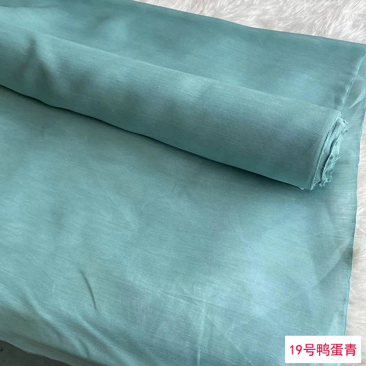 Mulberry Silk & Linen Blend Fabric by the Meter | 138cm Wide | 13 Momme