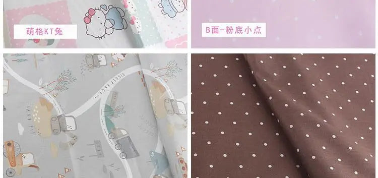 Pure Cotton AB Face Fabric – Cartoon Printed for Baby & Children's Clothing, Bedding & Quilting