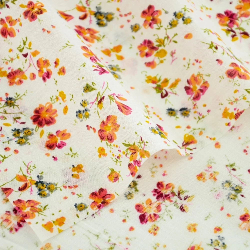Fabric - 40 Precut Strips (6.35 X 49.78 cm) for Quilting And Sewing, 20 Floral Prints Assortment, 100% Material,