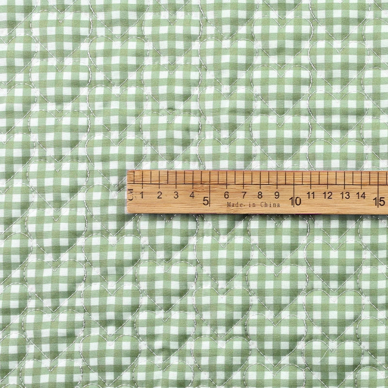Pure Cotton Grid Quilted Fabric — Anti-Static, High-Absorbency | 0.5, 1 & 2 Yard Cuts