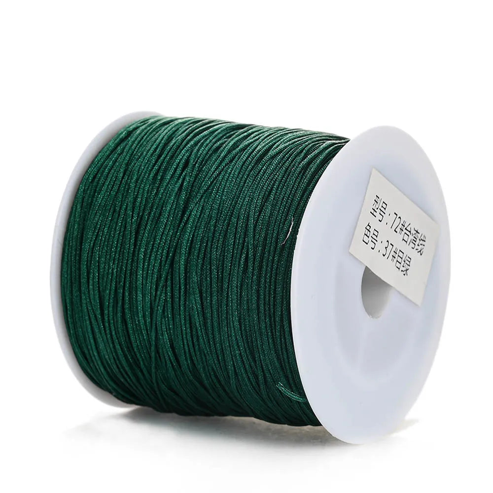 Nylon Cord Thread – 0.8mm, 100m Spool | 28 Colors | Bracelets, Necklaces & DIY Crafts