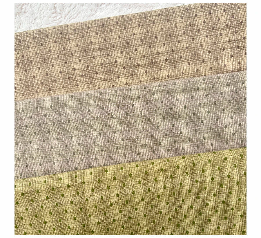 Japanese Yarn-Dyed Cotton Fabric – Fat Quarter Bundle | Floral, Dot & Cartoon Prints for Quilting & Patchwork