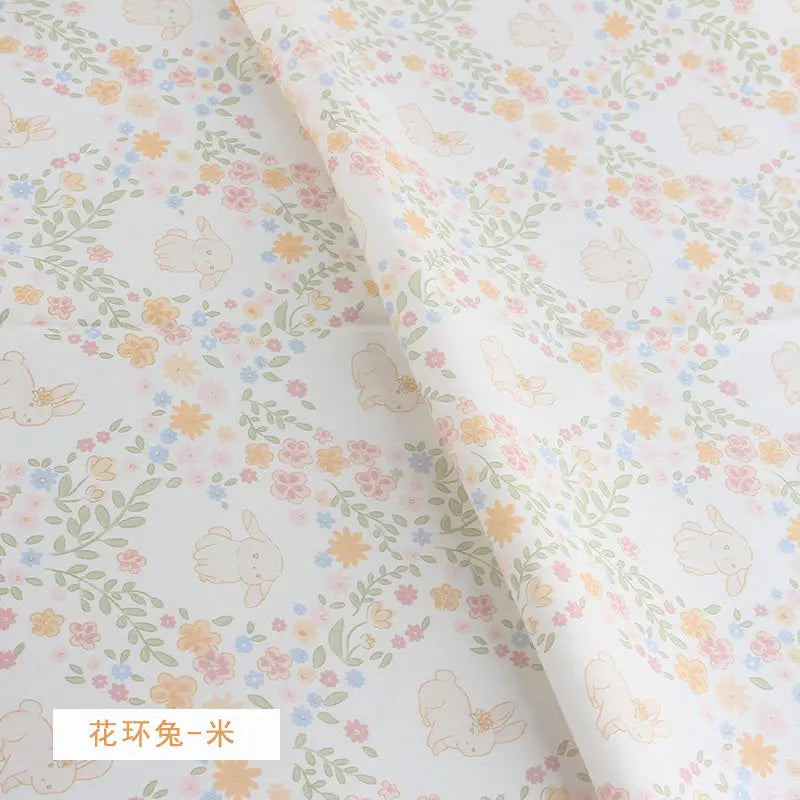 Pure Cotton AB Face Fabric – Cartoon Printed for Baby & Children's Clothing, Bedding & Quilting