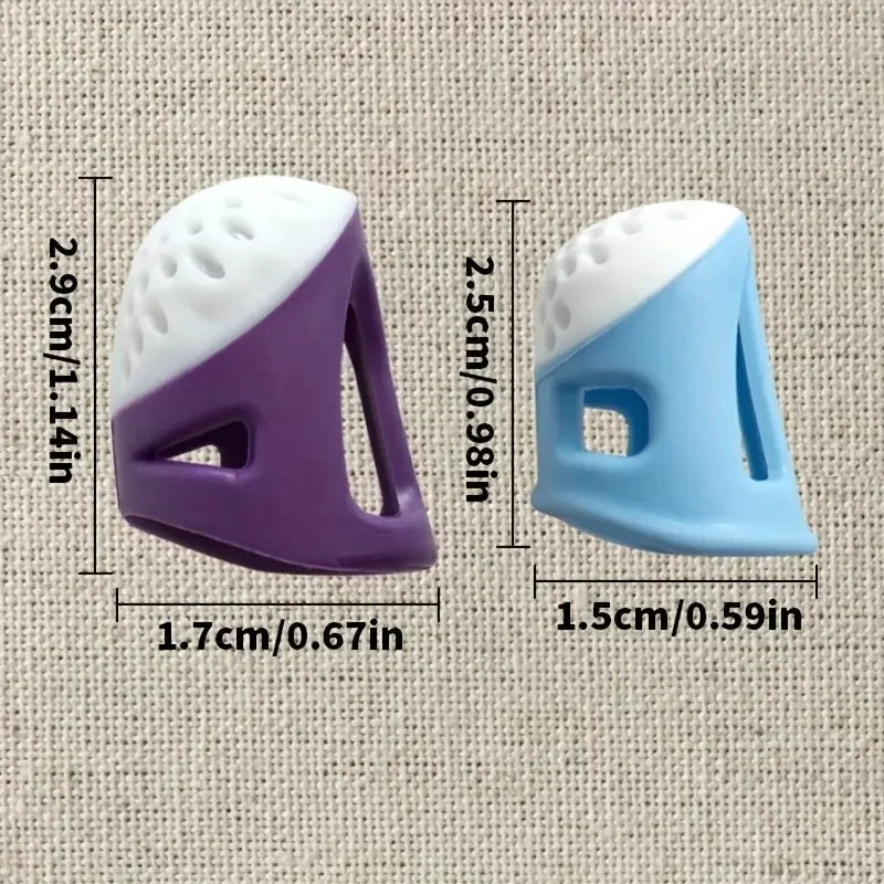 2-Pack Soft Silicone Sewing Thimbles