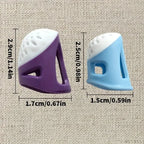 2-Pack Soft Silicone Sewing Thimbles