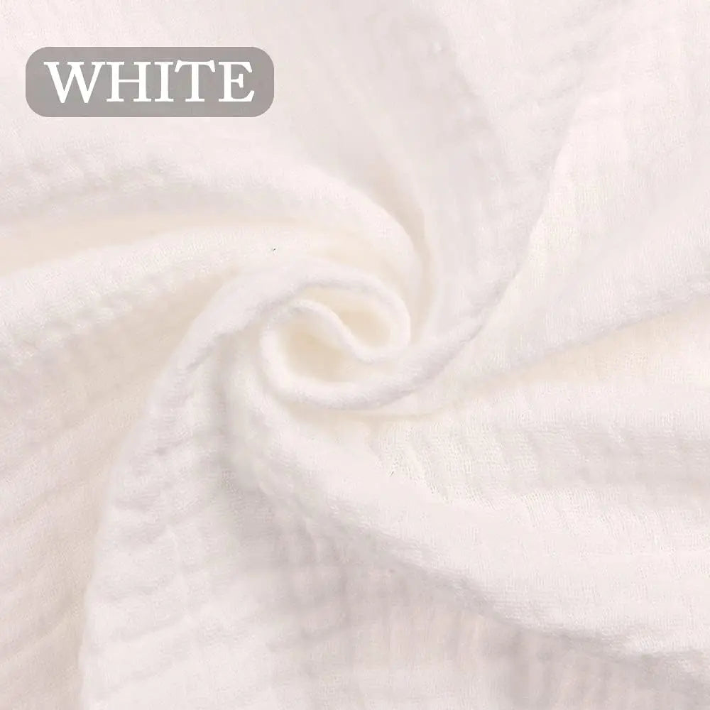 Wrinkle Gauze Cotton Fabric 52" Wide – Soft, Breathable & Quick-Dry | Sold by the Yard
