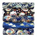 Cotton Print Fabric Bundle — 5 Precut Pieces (20×25cm / 8”×10”) | Doll Clothes, Quilting & Crafts