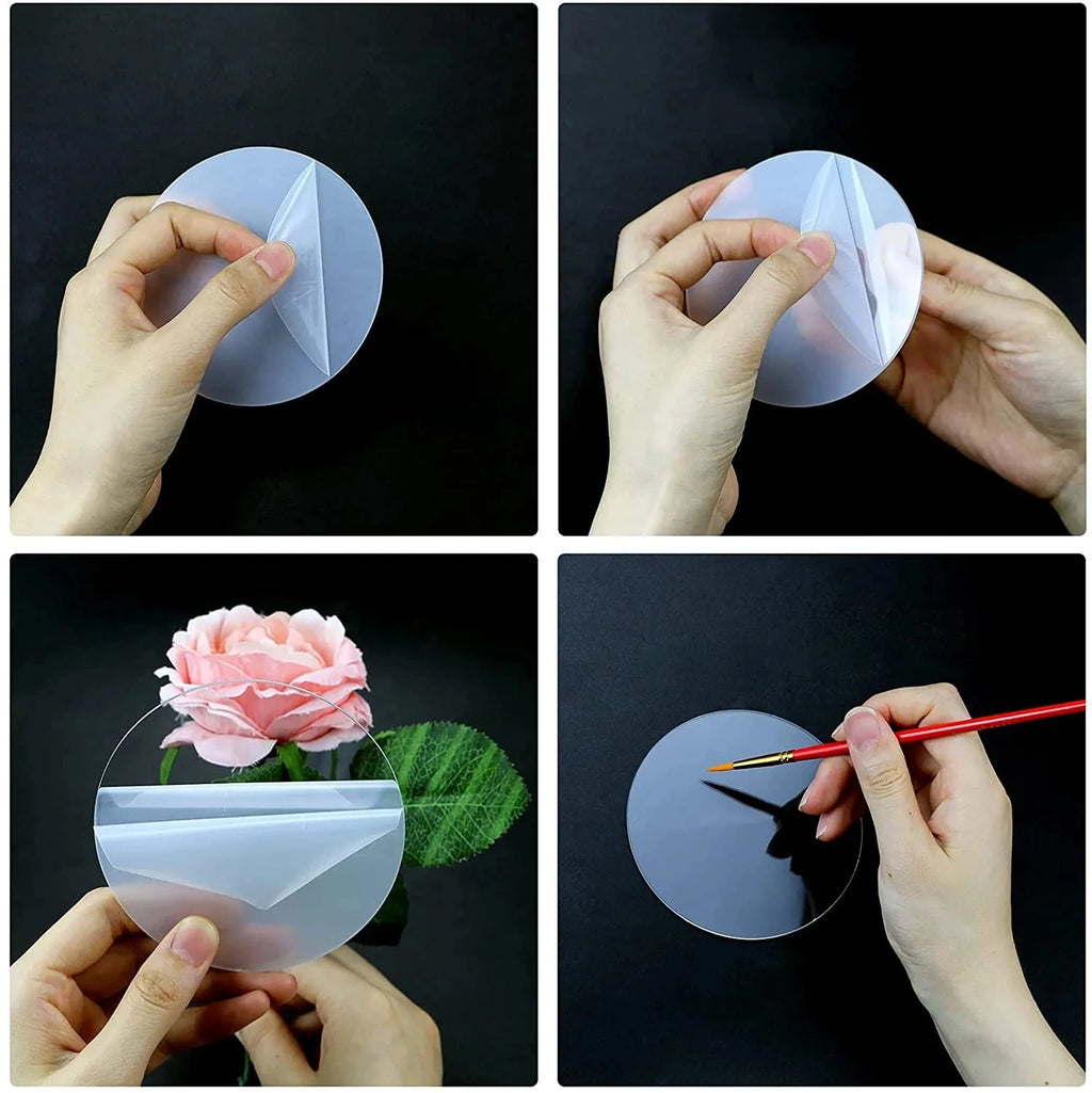 Round Acrylic Ornament Blanks for Crafting (10–50 Pack)