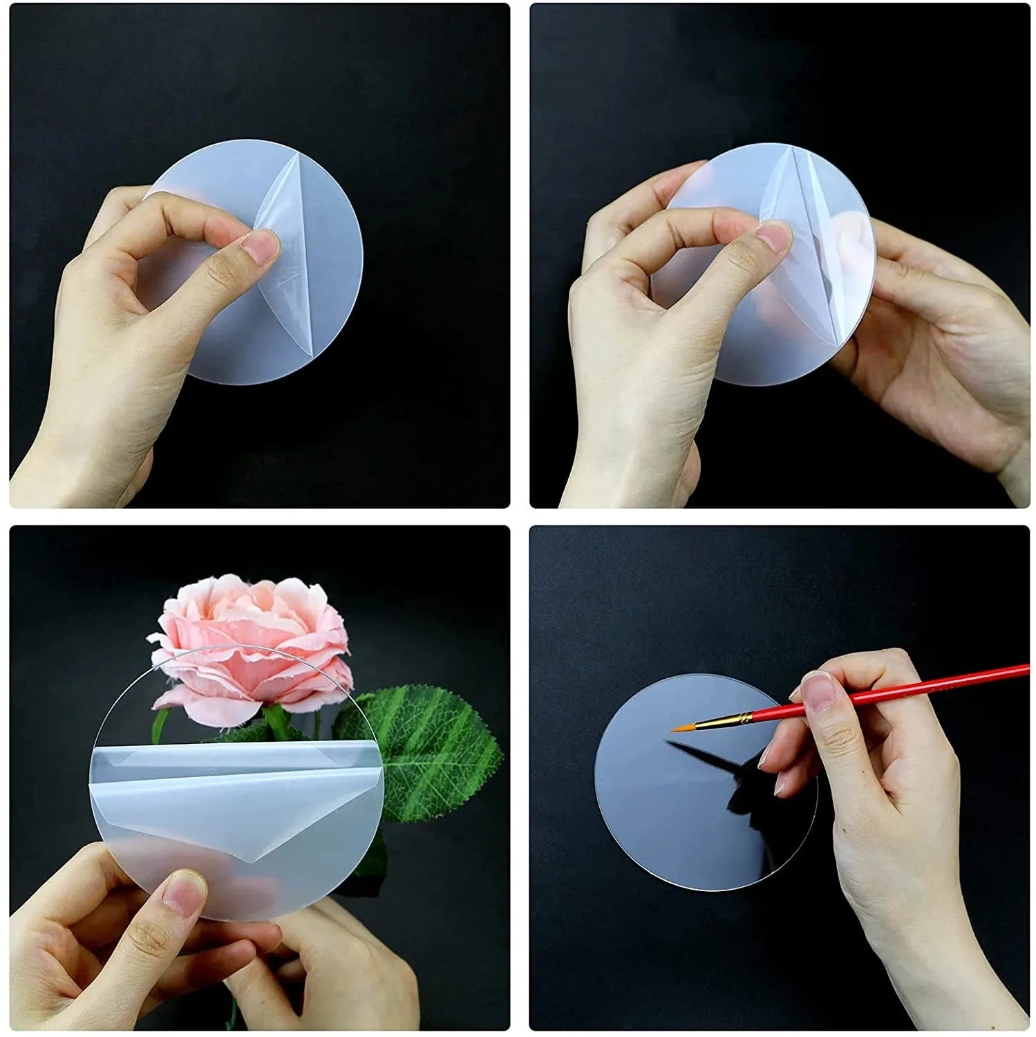 Round Acrylic Ornament Blanks for Crafting (10–50 Pack)
