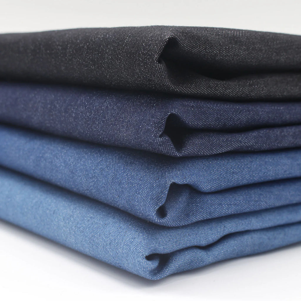 Thin Denim Fabric | Cotton Polyester Blend | 50×145cm | Quilting & Sewing