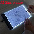 Almohadilla de luz LED para pintura de diamantes y bordado – Caja de luz de calco regulable de 3 niveles | A5, A4, A3