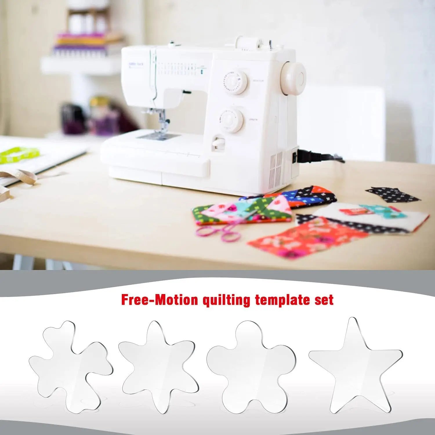 Acrylic Quilting Ruler Template for Fabric Cutting