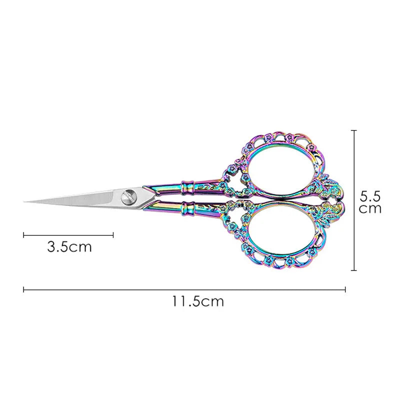 Tijeras de sastre retro – Tijeras de bordar y coser de acero inoxidable | Unidad individual, paquete de 3 y paquete de 6