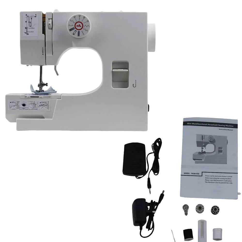 825 Semi-Auto Electric Sewing Machine – 12 Stitches, Beginner Friendly, All Fabrics