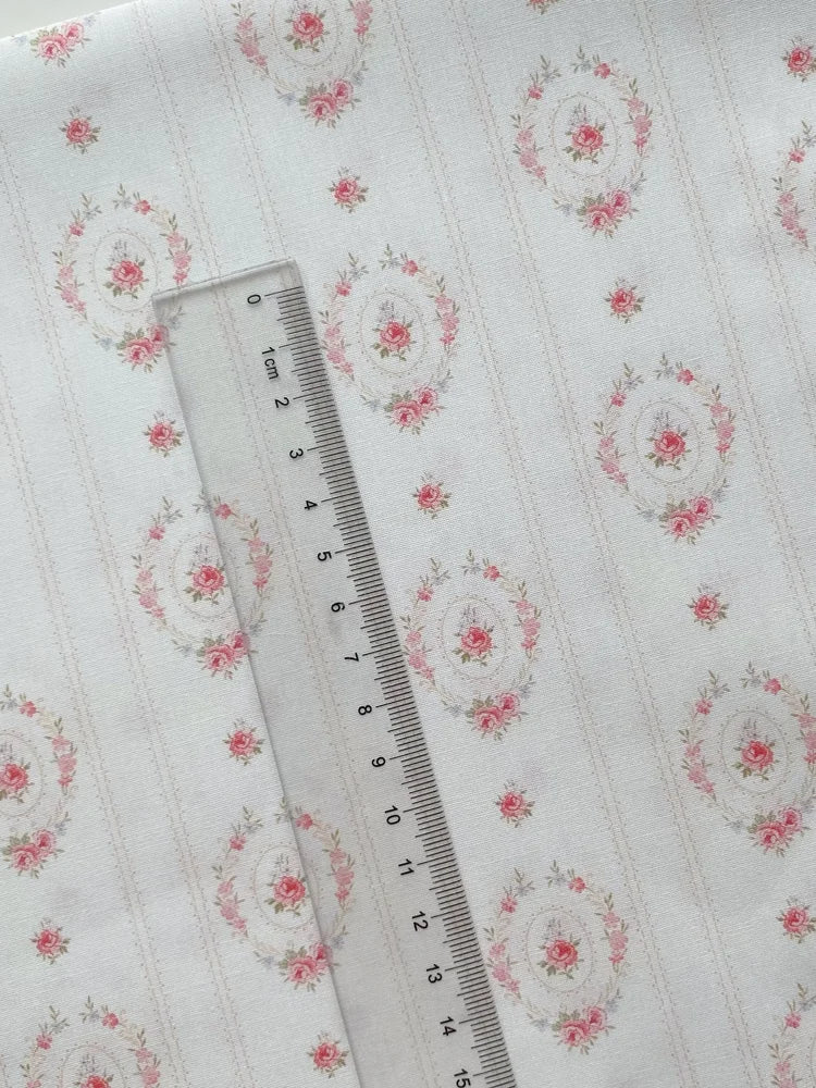 40 Pieces Of Thin Cotton Fabric Flower Wall Rose Flower Fabric Shirt Pajamas Toy Doll Clothes Handmade Fabric